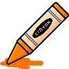 Crayon orange